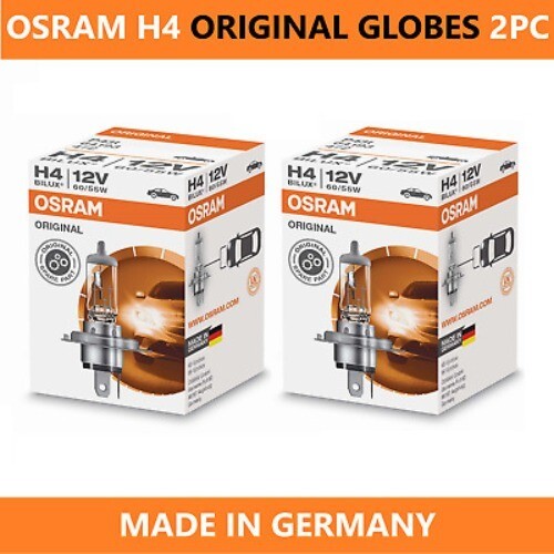 2X Osram 12v H4 55w P43t HB2 9003 Globes (2 Globes) Original| Melbourne and Sydney