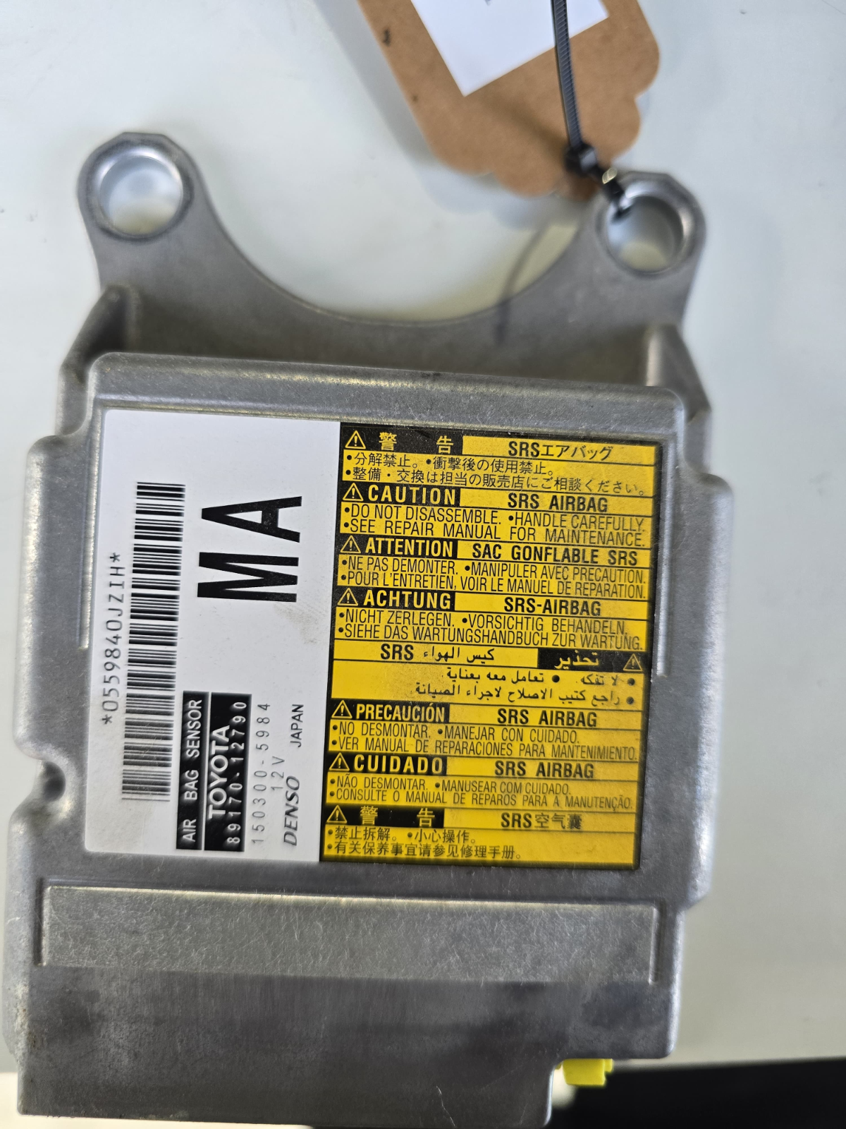 2013-2016 Toyota Corolla ZRE182 Airbag SRS Control Unit OEM Genuine 89170-12790| Melbourne and Sydney