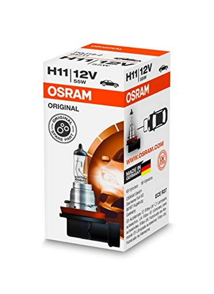 2X Osram H11 12V/55W Halogen Headlight Bulb PGJ19-2 Globe| Melbourne and Sydney
