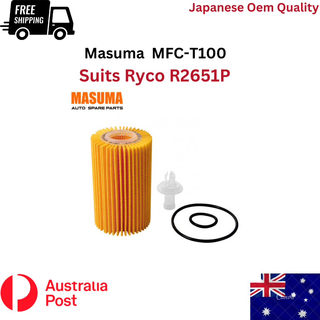 Oil Filter MFC-T100 Suits Ryco R2651P Fit For Lexus and Toyota Land Cruiser| Melbourne and Sydney