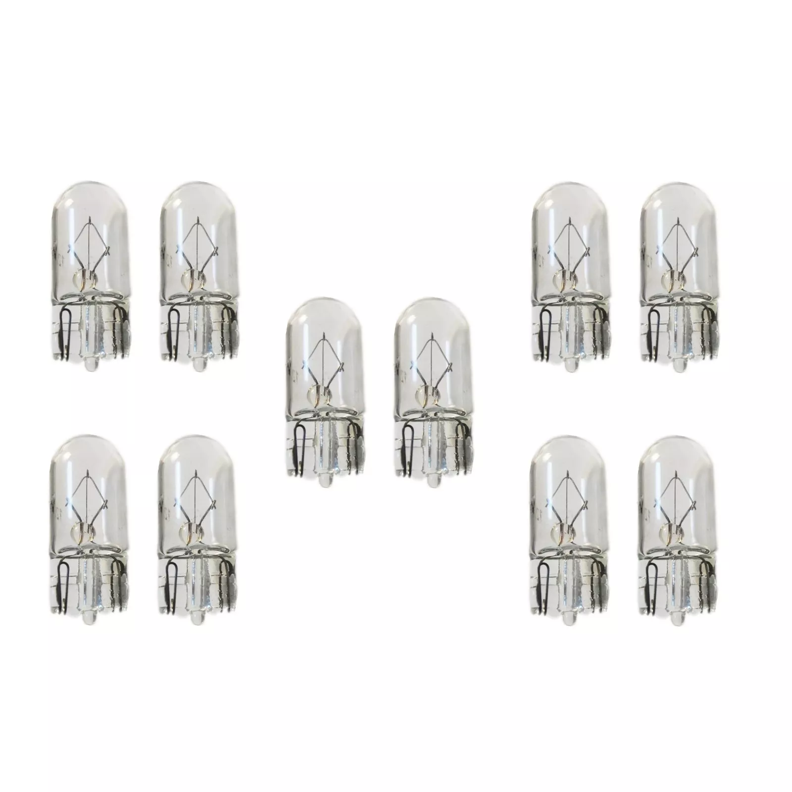 T10 12V W5W 4300k Standard Replacement Halogen Globes E4 Wedge Type 10Pcs| Melbourne and Sydney
