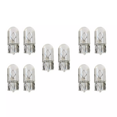 T10 12V W5W 4300k Standard Replacement Halogen Globes E4 Wedge Type 10Pcs| Melbourne and Sydney