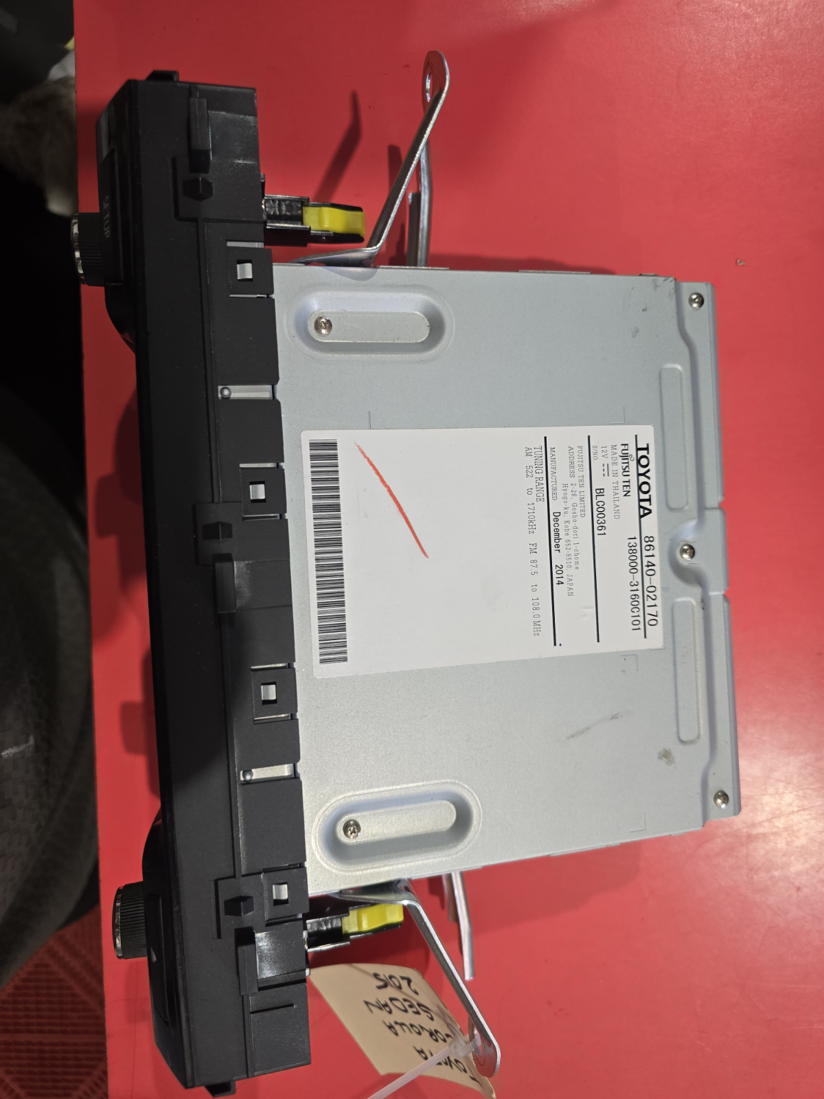 2015-20 TOYOTA COROLLA HATCHBACK OEM CD Player Navigation Screen 86140-12170 RHD| Melbourne and Sydney