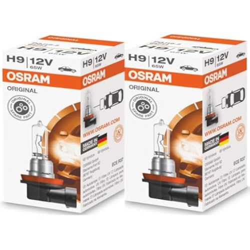 2X Osram H9 12V 65W Car Base PGJ19-5 Globe Halogen Headlight Bulb (2 Globe)| Melbourne and Sydney