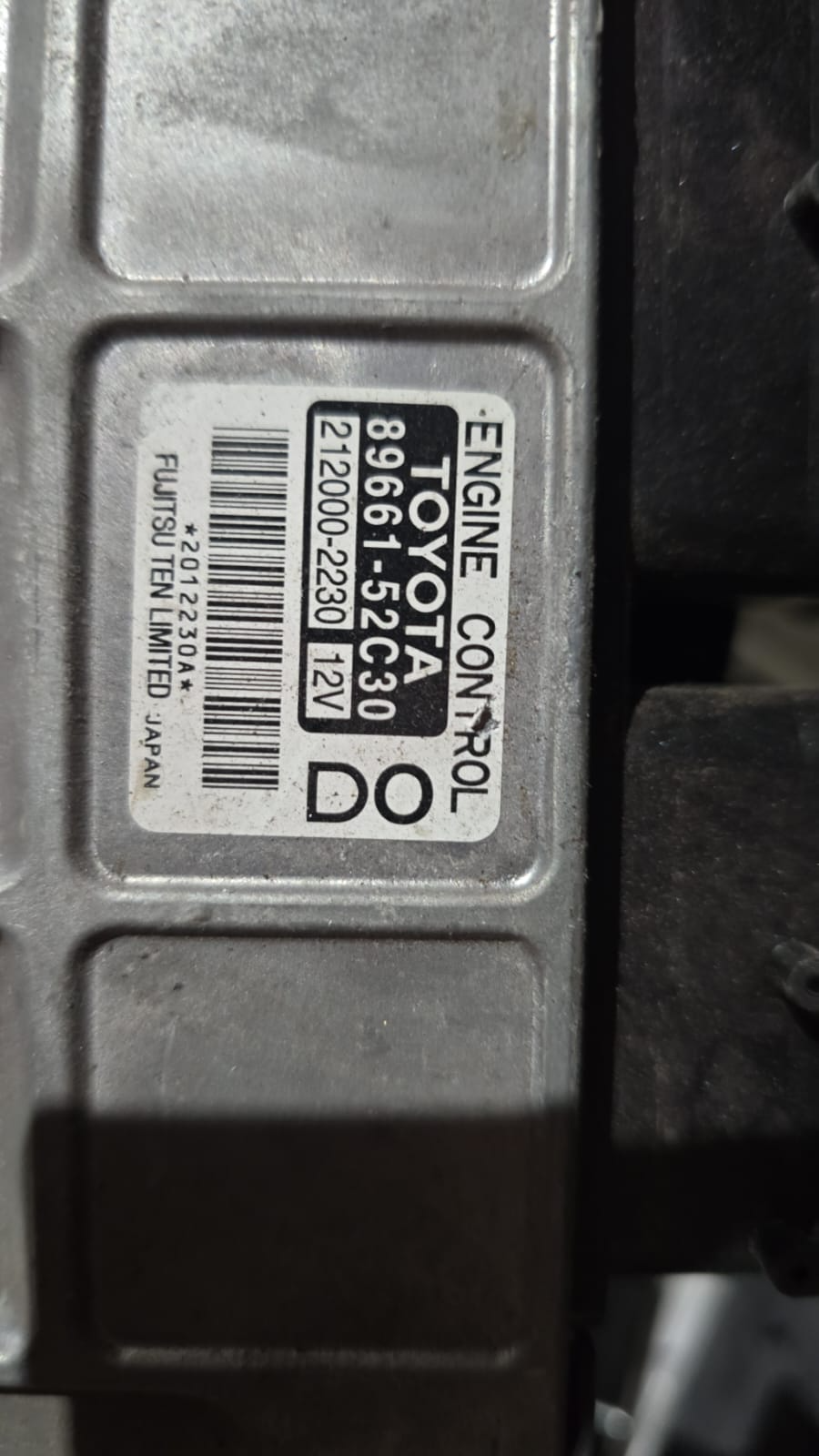 TOYOTA YARIS ECU ENGINE ECU, 1.5, AUTO, ECU ONLY, NCP93, 2005-2008 89661-52C30| Melbourne and Sydney