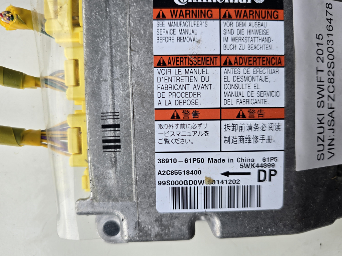 Suzuki Swift 2015 Airbag Unit A2C85518400| Melbourne and Sydney