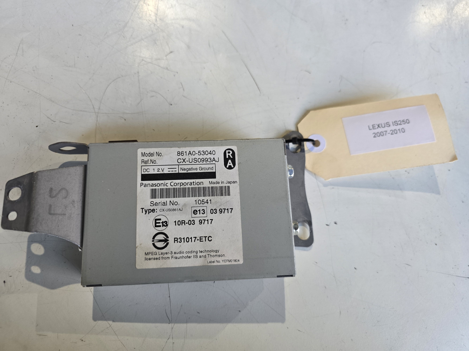 OEM LEXUS IS250 IS350 2007-2012, Multimedia Interface Control 861A0-53040| Melbourne and Sydney