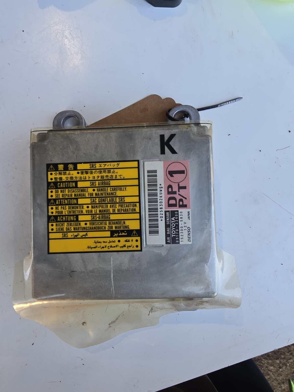SRS AIRBAG MODULE/SENSOR Fits 2002-2006 Toyota Camry 89170-33400 152300-5830| Melbourne and Sydney