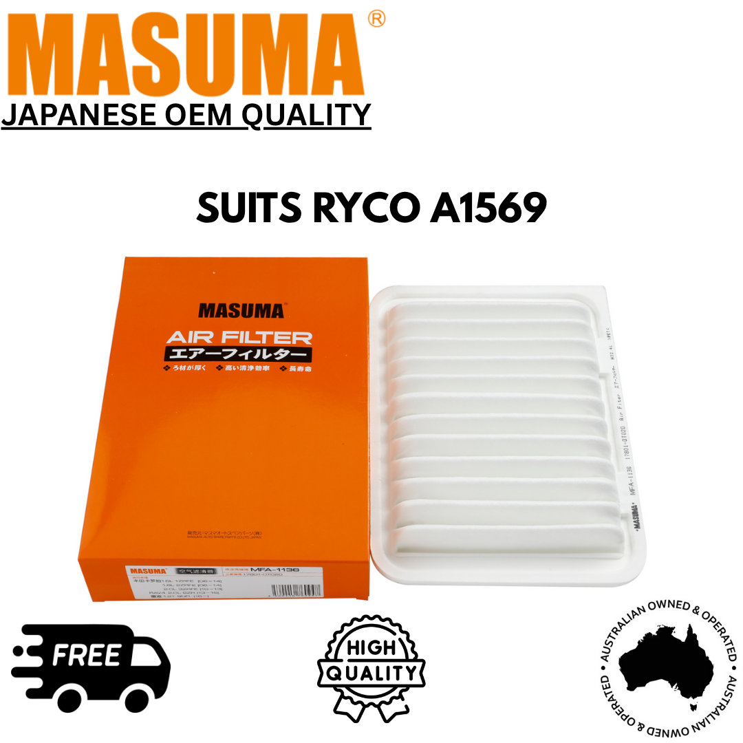 Air Filter MFA-1142 Suits Ryco A1569 For Toyota Camry 2006-2017 ACV40R ASV50R
