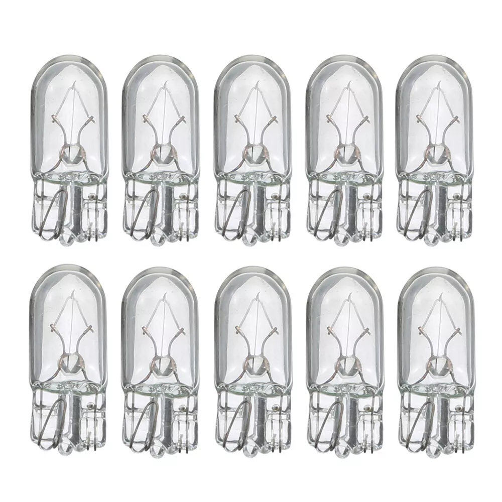T10 12V W5W 4300k Standard Replacement Halogen Globes E4 Wedge Type 10Pcs| Melbourne and Sydney