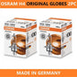 2X Osram 12v H4 55w P43t HB2 9003 Globes (2 Globes) Original| Melbourne and Sydney