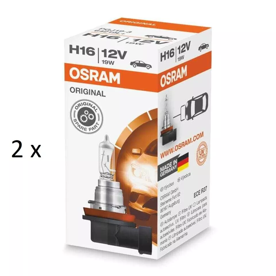 Osram H16 Headlight Globes 12V 19W Car PGJ19-3 Halogen Bulb Original 64219L+2PC| Melbourne and Sydney