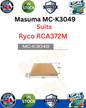 MC-K3049 Cabin Filter For Kia & Hyundai Suits Ryco RCA372M