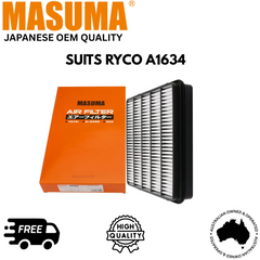 Masuma MFA-T006 Air Filter Fits Toyota Land Cruiser 4.5L Suits Ryco A1634